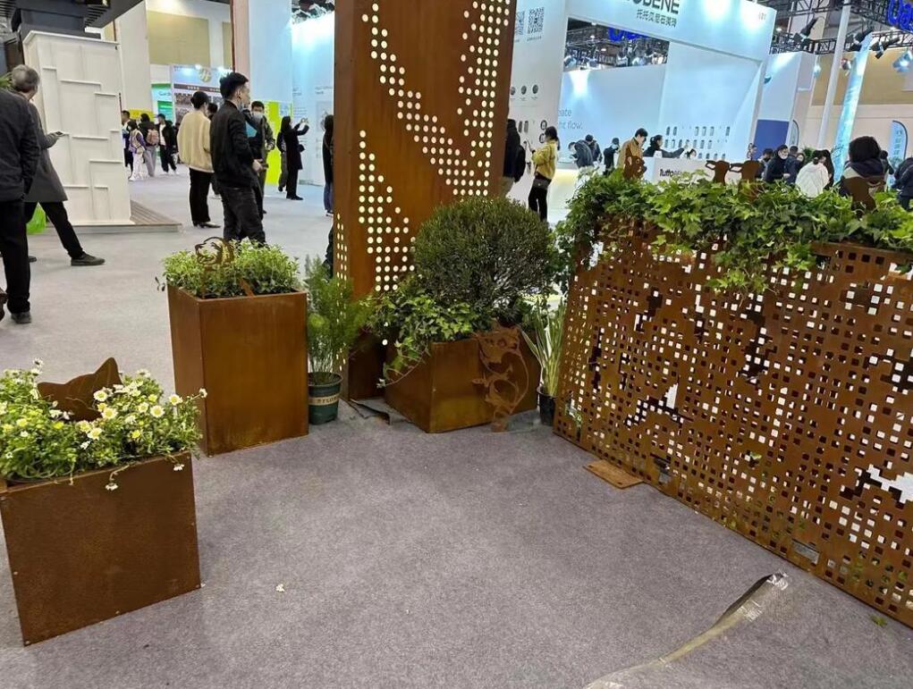 海尾镇耐候钢花箱